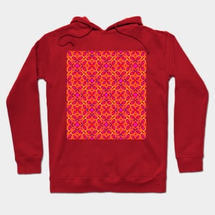 Citrus Fire Pattern Hoodie